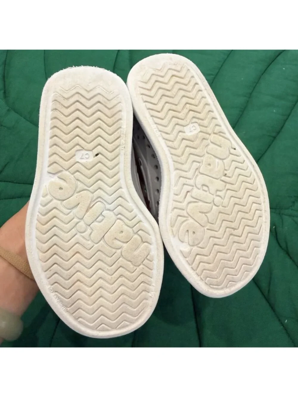 Native Shoes Howard Toddler 7 Gray Slip On Boat Shoes Loafers Water Shoes